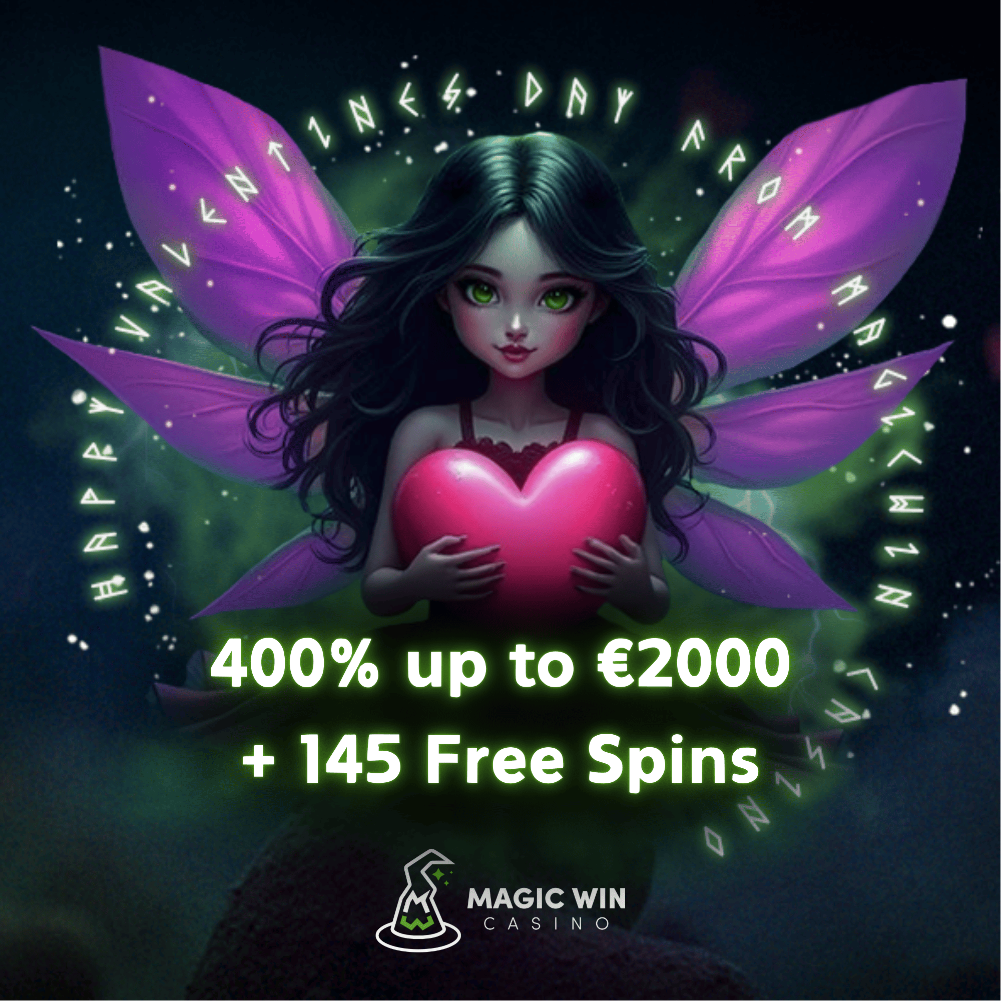 magicwin casino 400% bonus + 145 free spins