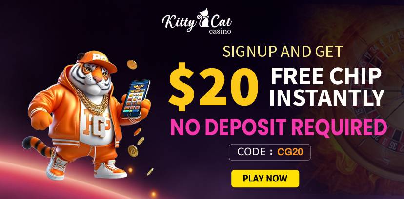 KittyCat casino 20 free chip
